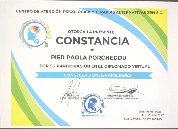 Constancia Constelaciones Familiares 2022
