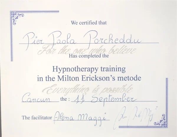 Diploma Hipnosis Entrenamiento